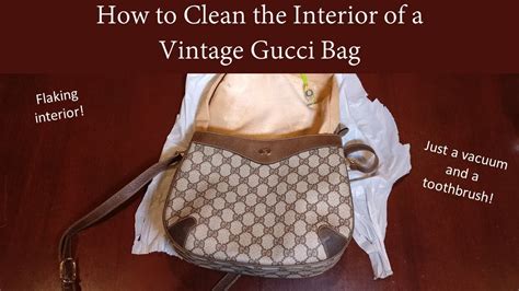 how to clean vintage gucci canvas bag|will gucci repair my bag.